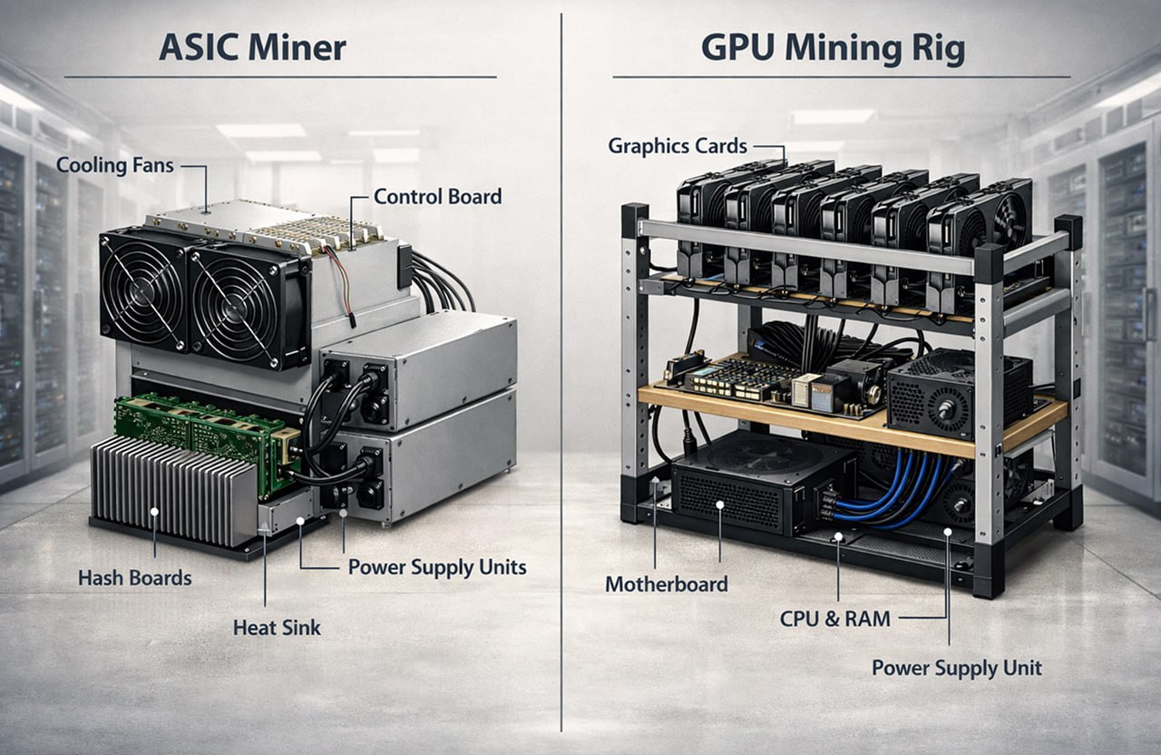 ASIC vs GPU Mining